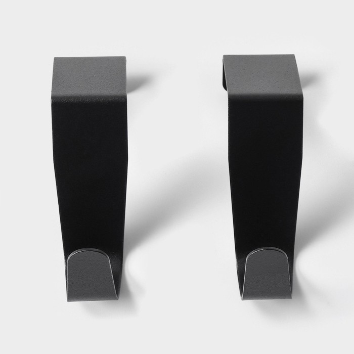 Набор металлических надверных крючков SAVANNA Black Loft Door Middle, 2 шт, 4,3×6×2,5, дверь 4 см