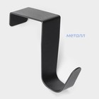 Крючки надверные SAVANNA Black Loft, 2 шт., металл, 4.3×6×2,5, цвет чёрный - Фото 3