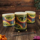 Сувенирный музыкальный инструмент «Барабаны тройные», 33×17×11 см, МИКС - Фото 4