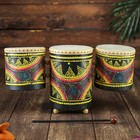 Сувенирный музыкальный инструмент «Барабаны тройные», 33×17×11 см, МИКС - Фото 5