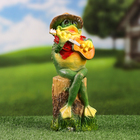 Садовая фигура "Лягушонок гитарист" 27см - фото 24400918