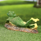 Садовая фигура "Лягушка отдыхает" 12см - фото 23859836