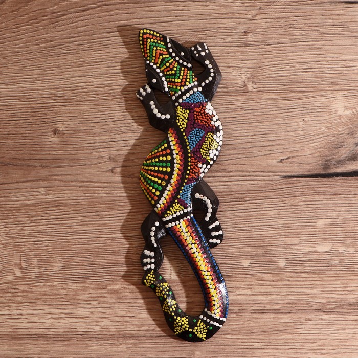 Панно декоративное "Ящерица геккон" 24х7,5х1 см МИКС - Фото 1