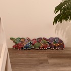 Панно декоративное «Три слона», 50×13×1.5 см, МИКС - Фото 1