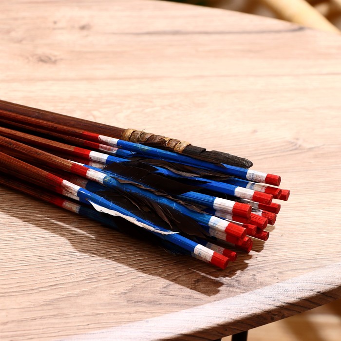 Сувенир Лук со стрелами из бамбука 125х65х3 см - фото 1887653338