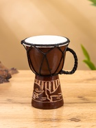 Сувенирный музыкальный инструмент «Барабан Джембе», 8.5×8.5×12 см, МИКС - Фото 1