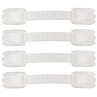 Блокиратор для дверей и ящиков Крошка Я, универсальные, гибкие, 4 шт., белый - Фото 2