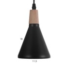 Люстра «Сивиль» 1×40 Вт Е27 черный 12.5×12.5×120 см - Фото 6