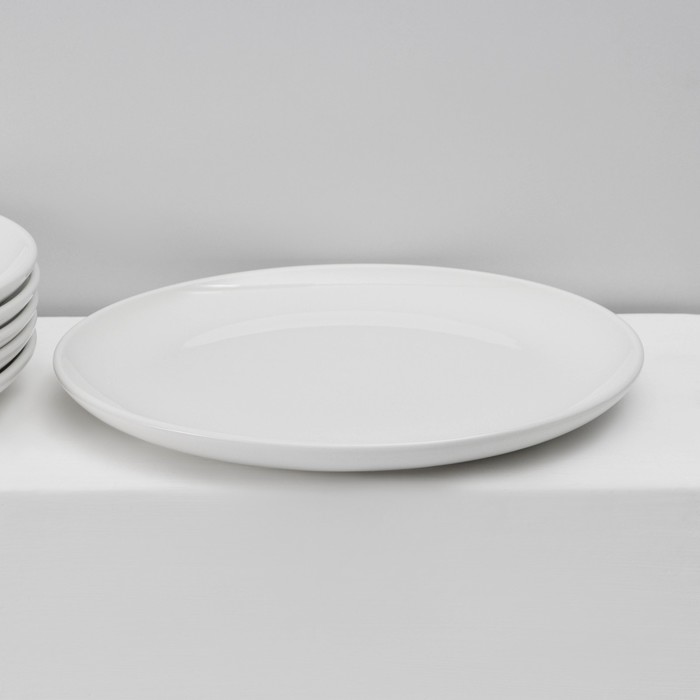 Набор тарелок фарфоровых десертных Magistro Mien, 6 предметов: d=16,5 см, цвет белый