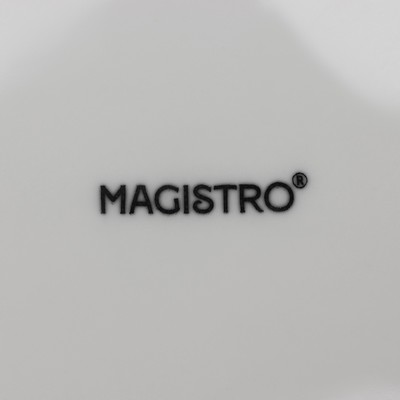 Тарелки десертные Magistro Mien, d=16.5 см, набор 6 шт., фарфор, белые