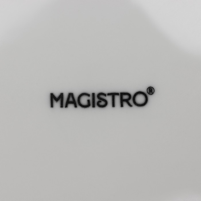 Набор тарелок фарфоровых десертных Magistro Mien, 6 предметов: d=16,5 см, цвет белый