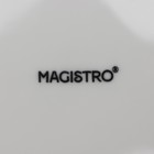 Набор тарелок фарфоровых обеденных Magistro Mien, 6 предметов: d=21 см, цвет белый - Фото 6
