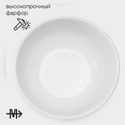 Набор тарелок фарфоровых глубоких Magistro Mien, 6 предметов: 500 мл, d=14 см, цвет белый - Фото 3