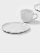 Чайный сервиз Magistro Mien, 2 персоны, 4 предмета: 2 чашки 200 мл, 2 блюдца d=16 см, фарфор, белый - Фото 6