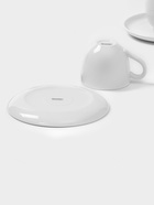 Чайный сервиз Magistro Mien, 2 персоны, 4 предмета: 2 чашки 200 мл, 2 блюдца d=16 см, фарфор, белый - Фото 8