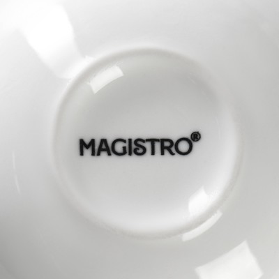 Набор кружек Magistro Mien, 270 мл, 6 шт., фарфор, белый