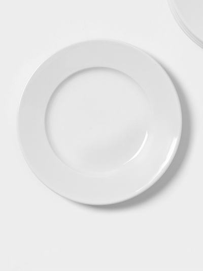 Тарелки десертные Magistro Basic bistro, d=16.5 см, набор 6 шт., фарфор, белые