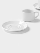Чайный сервиз Magistro Basic bistro, 2 персоны, 4 предмета: 2 чашки 200 мл, 2 блюдца d=15 см, фарфор, белый - Фото 3