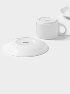 Чайный сервиз Magistro Basic bistro, 2 персоны, 4 предмета: 2 чашки 200 мл, 2 блюдца d=15 см, фарфор, белый - Фото 7