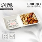 Менажница керамическая Дорого внимание «Nuts», 13,8 х 7 см - Фото 1