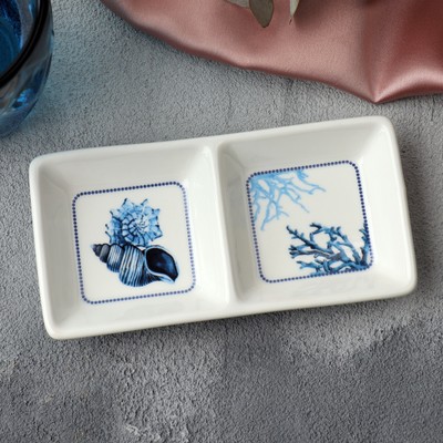 Менажница керамическая Дорого внимание «Море», 13,8 х 7 см