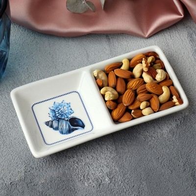 Менажница керамическая Дорого внимание «Море», 13,8 х 7 см