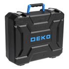 Дрель-шуруповерт DEKO DKCID20 PRO, ударная, бесщеточная, 20 В, Li-Ion, 2x4 Ач, 135 Нм - фото 9408018