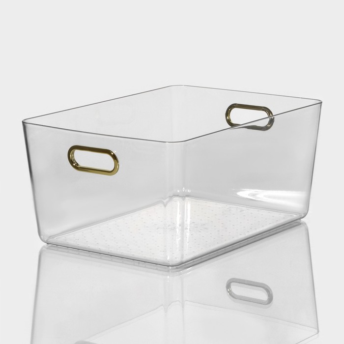 Контейнер для хранения «Нежность», 32×22×14,3 см, цвет прозрачный