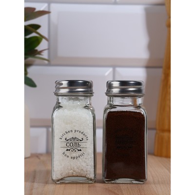 Набор для специй «Соль, перец», 2 шт.