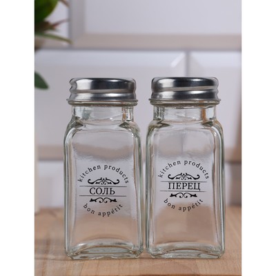 Набор для специй «Соль, перец», 2 шт.