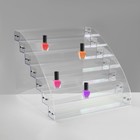 Подставка под лаки 7 этажей, оргстекло, 31×31×25 см, прозрачная - Фото 3