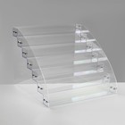 Подставка под лаки 7 этажей, оргстекло, 31×31×25 см, прозрачная - Фото 1