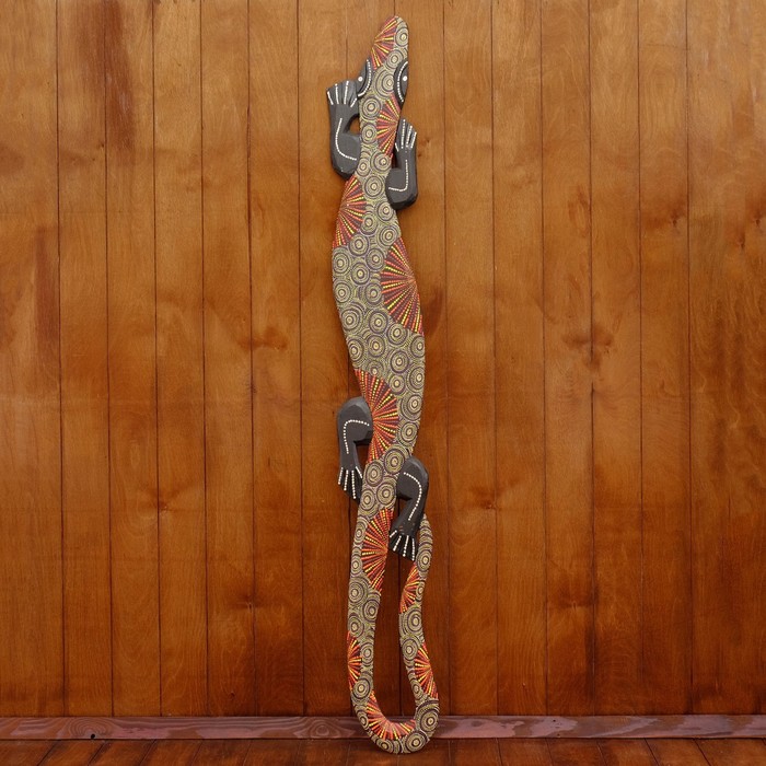 Панно декоративное "Ящерица геккон" 148х18х2 см МИКС - Фото 1