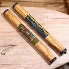 Сувенирный музыкальный инструмент "Посох дождя с голубыми узорами" 50х5х5 см МИКС - Фото 6