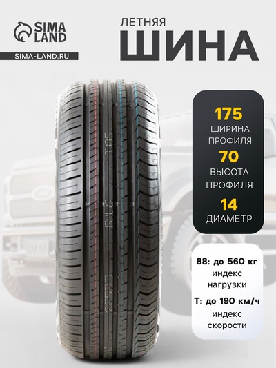 Шина летняя SONIX Ecopro 99 175/70 R=14 88T