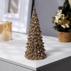 УЦЕНКА Светодиодная фигура «Ёлка золотистая» 6×17×6 см, пластик, батарейки LR44, свечение тёплое белое - Фото 2