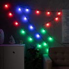 УЦЕНКА Умная гирлянда «Нить» 6 м с насадками «Шарики», IP20, тёмная нить, 20 LED, свечение RGB, USB - Фото 9