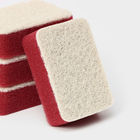 Губка для мытья посуды с ионами серебра Raccoon, 4 шт., 9.5×6.5×3 см - Фото 2