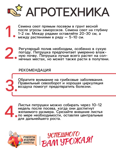 Семена Петрушка "Обыкновенная листовая", 2 г