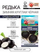 Семена Редька "Зимняя круглая чёрная", среднеспелая, 1 г - Фото 1