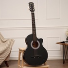 Набор гитариста Music Life ML-50A BK:  гитара, чехол, струны, ремень, каподастр, медиаторы - Фото 2