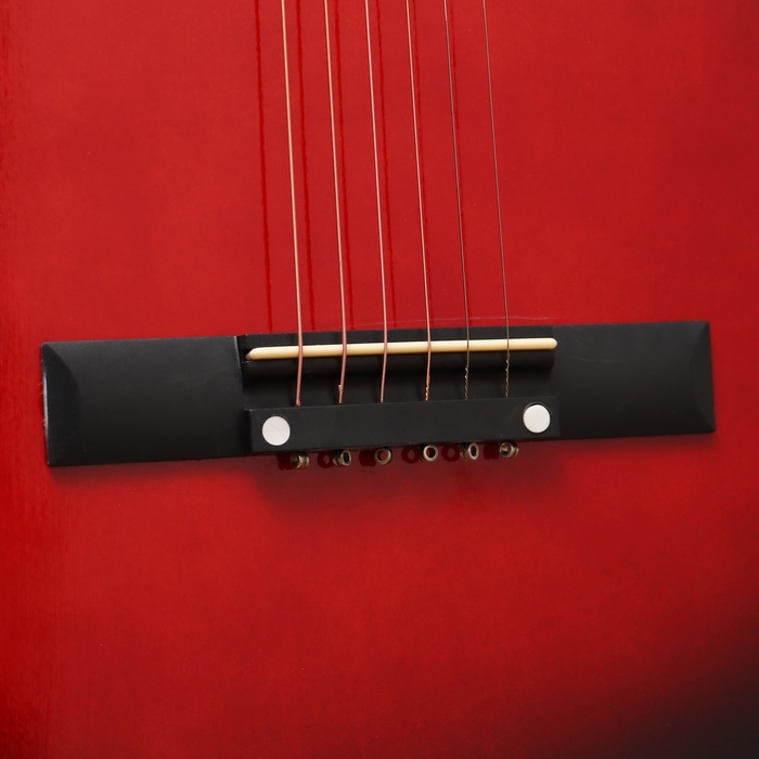 Набор гитариста Music Life ML-60A RD: гитара, чехол, струны, ремень, каподастр, тюнер