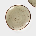 Набор тарелок пирожковых Magistro Mediterana, 2 предмета: 16×15 см, фарфор, бежевый - Фото 5