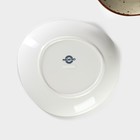 Набор тарелок десертных Magistro Mediterana, 2 предмета: 21×20 см, фарфор, бежевый - Фото 7