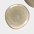 Набор тарелок фарфоровых обеденных Magistro Mediterana, 2 предмета: 26×24,5 см, цвет бежевый - Фото 5
