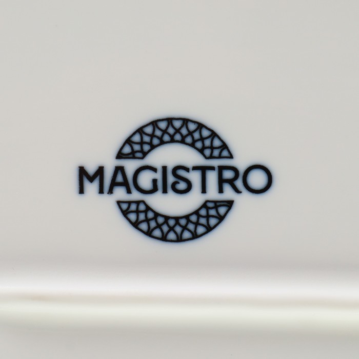 Блюдо фарфоровое овальное Magistro Mediterana, 33,5×17см, цвет бежевый