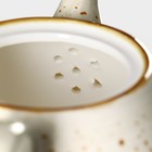 Заварочный чайник Magistro Mediterana, 900 мл, фарфор, бежевый - Фото 4