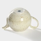 Чайник фарфоровый заварочный Magistro Mediterana, 900 мл, цвет бежевый - фото 4432106