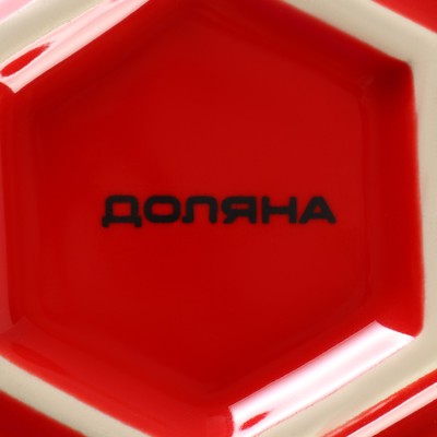 Набор для фондю Доляна «Лакомка», чаша 400 мл, 2 шпажки, керамика, красный