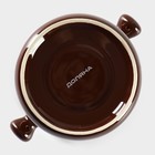 Набор керамический для фондю Доляна «Шоколадница», 4 шпажки, цвет коричневый - фото 9935740
